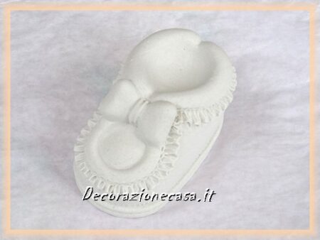 Scarpina fiocco in gesso profumato