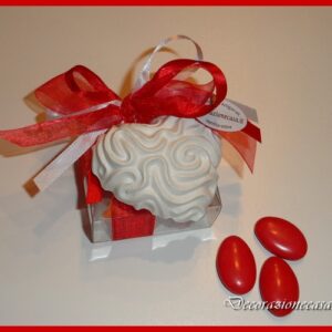 Bomboniera cuore in gesso profumato