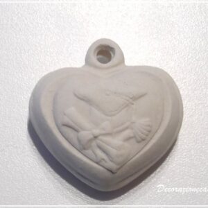 Cuore laurea in gesso profumato