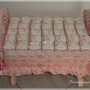 Culla bomboniera da 35 con gessetto bimba