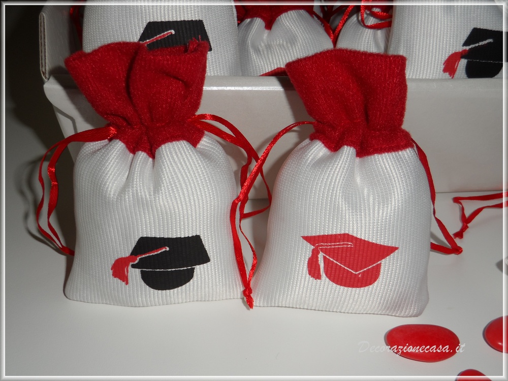 Sacchetto bomboniera laurea