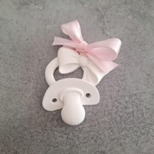 Ciuccio gesso profumato con nastro