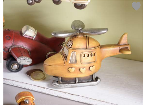 Salvadanaio mezzi di trasporto in ceramica vintage - immagine 3