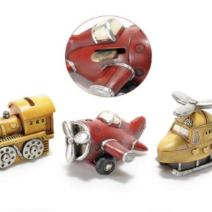 Salvadanaio mezzi di trasporto in ceramica vintage