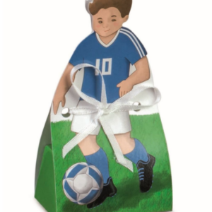 Scatola porta confetti bomboniera calciatore nazionale italiana