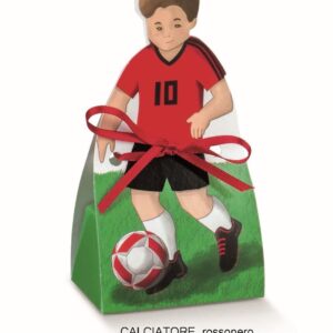 Scatola porta confetti bomboniera calciatore Milan