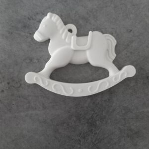 Cavallo a dondolo in gesso profumato