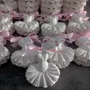 Tutù ballerina in gesso profumato con tag