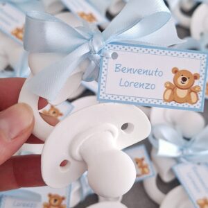 Ciuccio in gesso profumato con tag