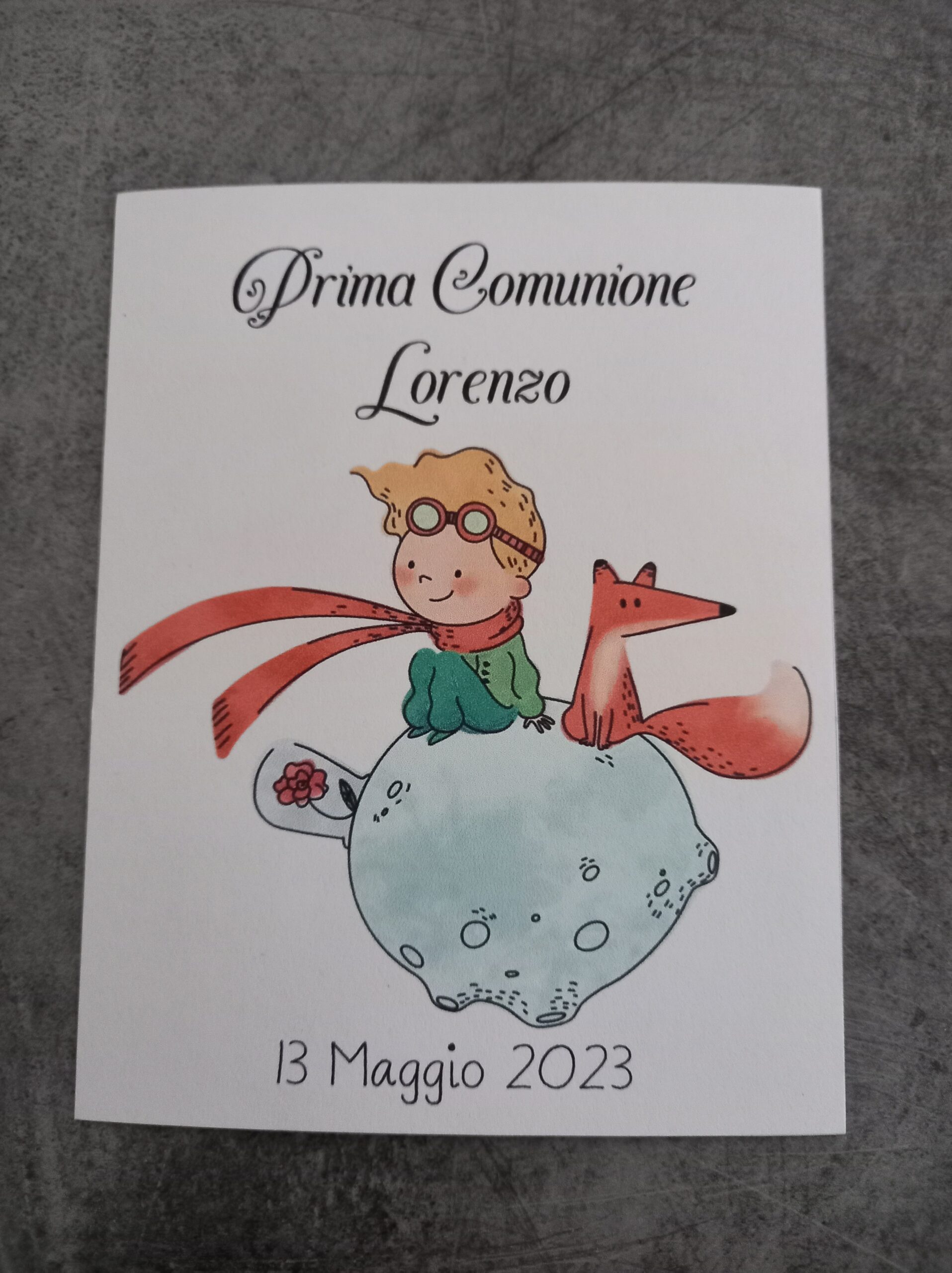 Segnaposto comunione il piccolo principe 5 confetti - immagine 3