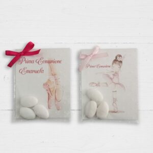 Segnaposto bomboniera comunione danza