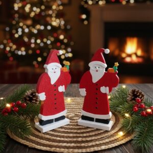 Babbo Natale segnaposto in gesso