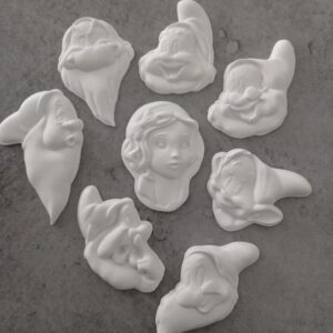 Biancaneve e i 7 nani in gesso profumato