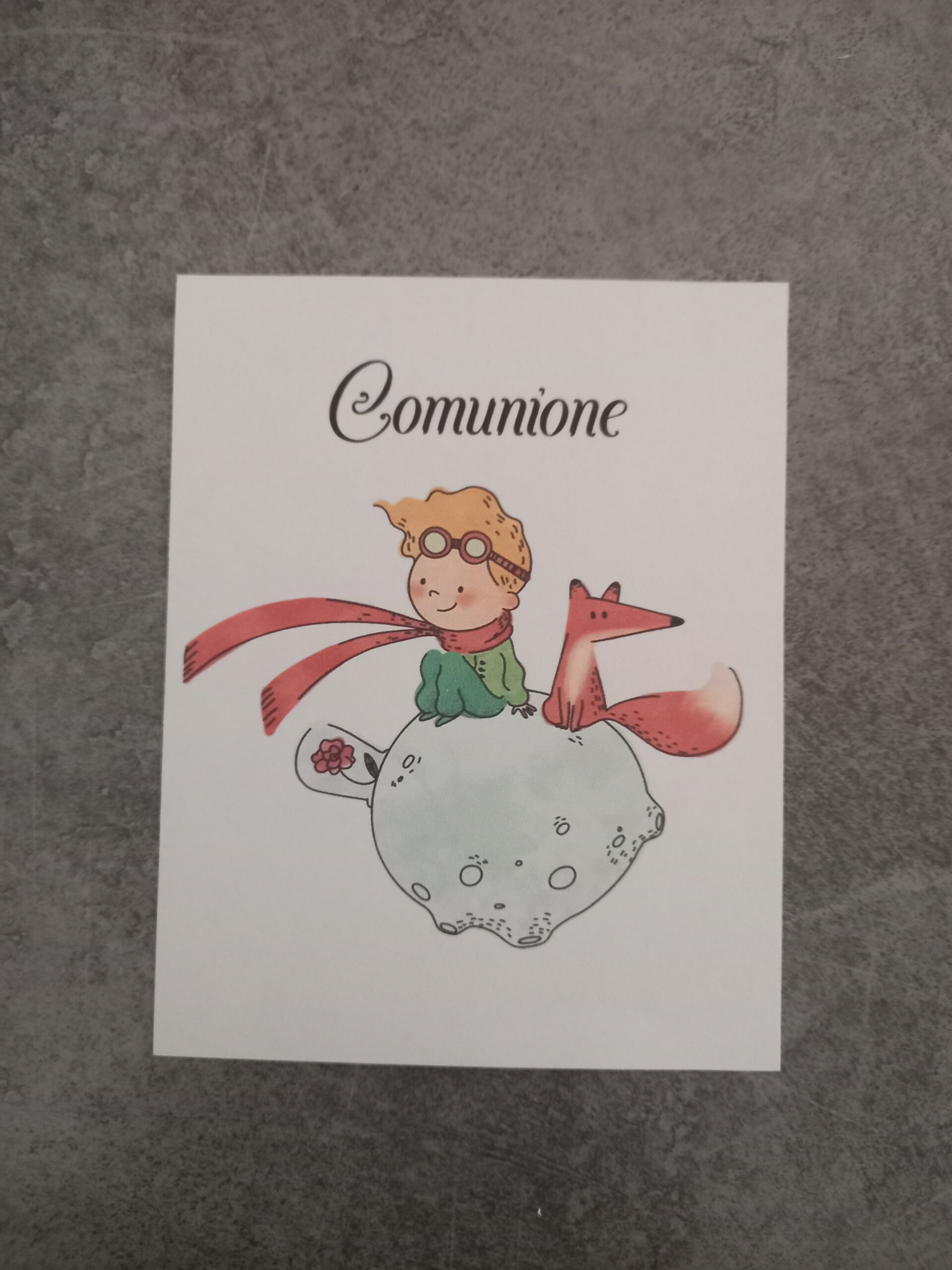 Segnaposto comunione il piccolo principe 5 confetti - immagine 2