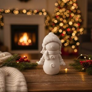 Pupazzo di neve in gesso profumato