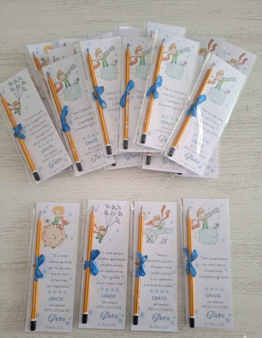 Segnalibro con matita piccolo principe