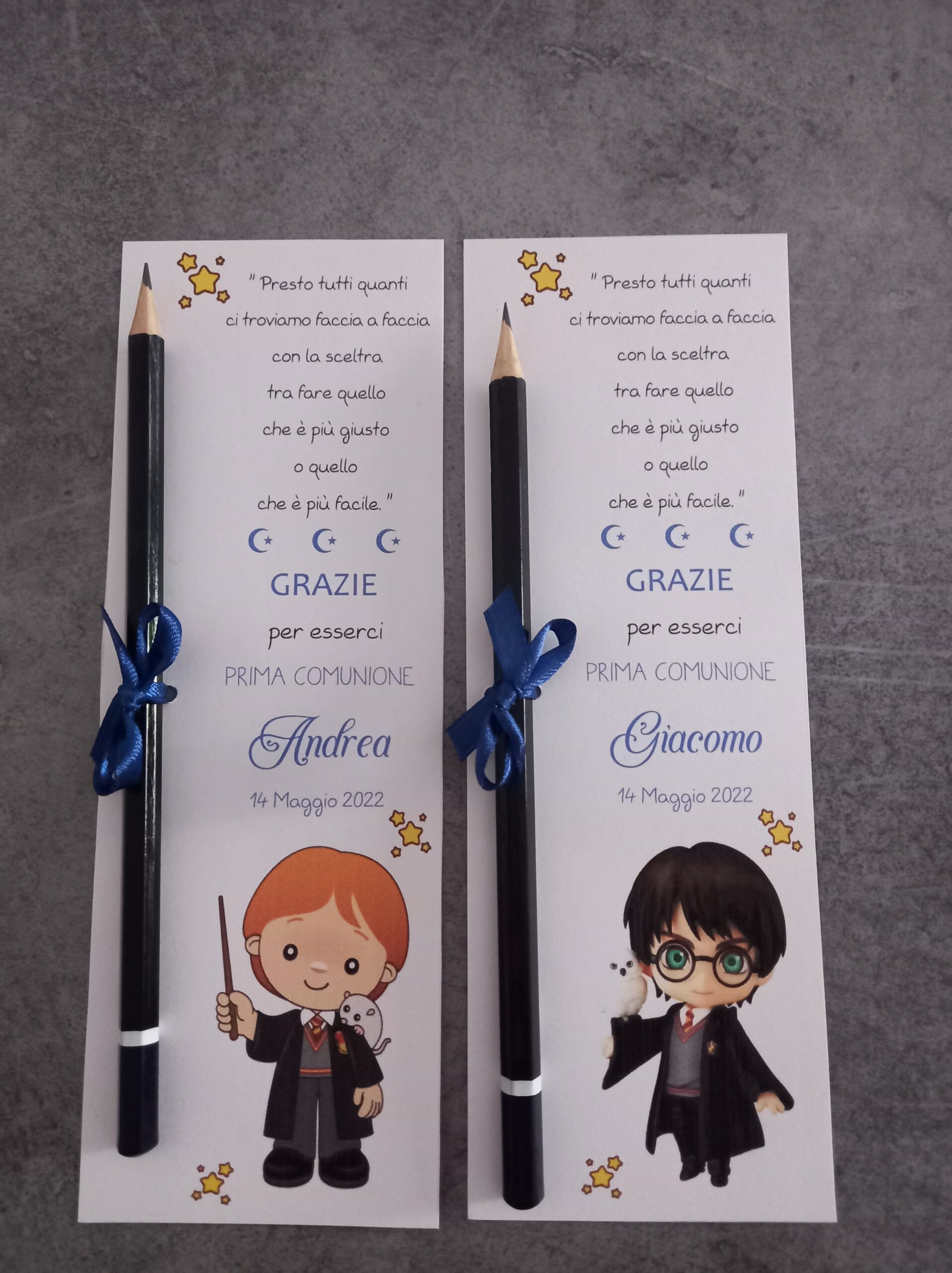 Segnalibro con matita comunione harry potter - immagine 6
