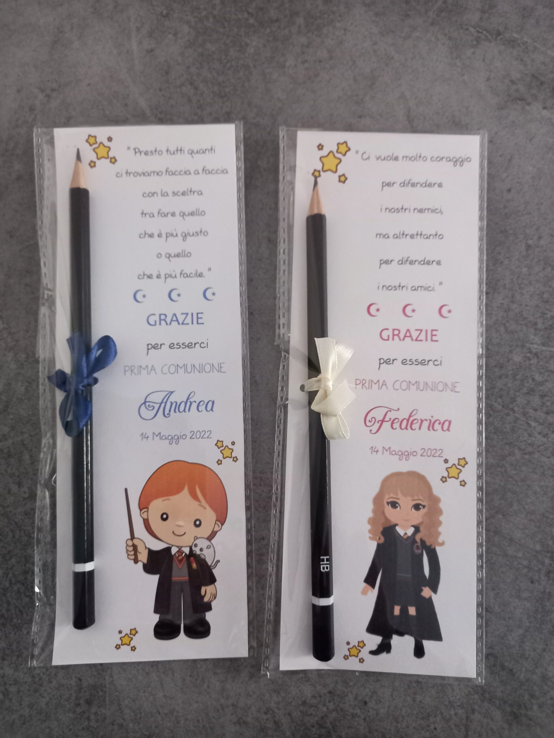 Segnalibro con matita comunione harry potter - immagine 2