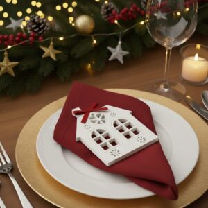 Casetta in Gesso con Fiocco