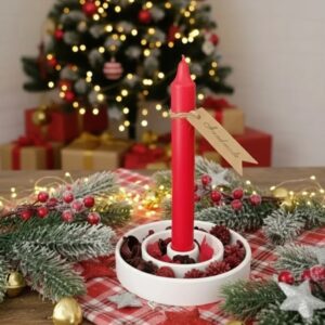 Porta candela per Natale