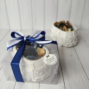 Furgoncino volkswagen bomboniera in gesso ceramico