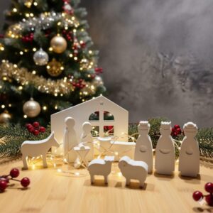 Presepe in gesso ceramico