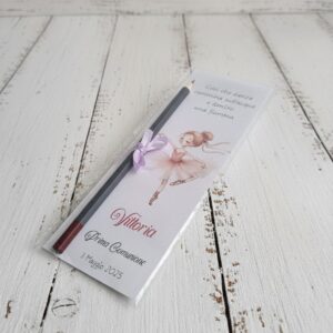 Segnaposto comunione tema danza