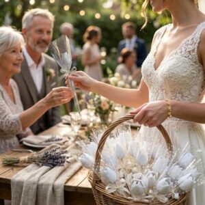 Tulipani in gesso profumato segnaposto