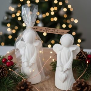 Angelo in gesso profumato confezione natalizia