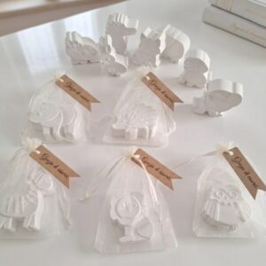 Animaletti in gesso segnaposto